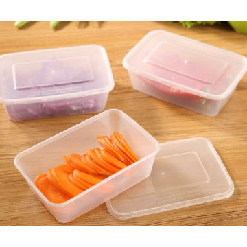 PP Square Disposal Food Container 1000ml Microwave Disposal